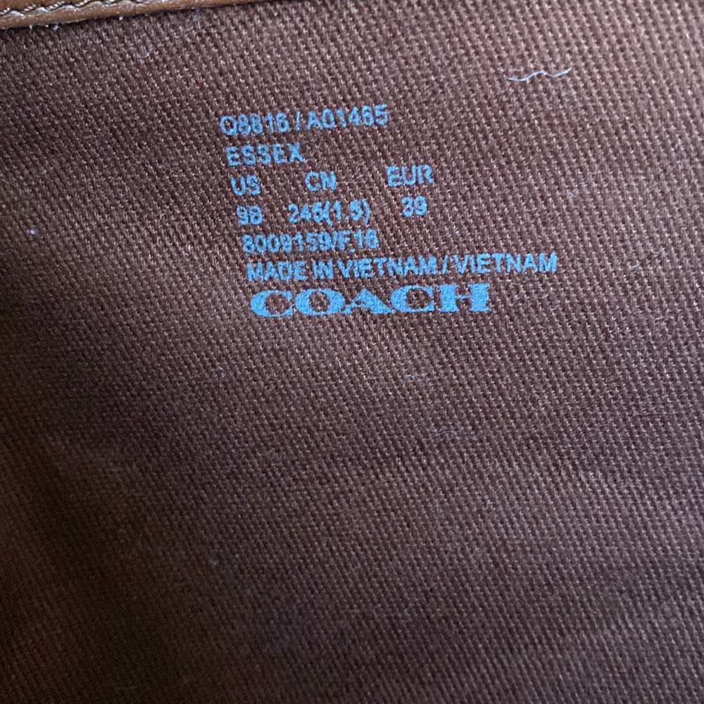 Authentic Coach Knee High Leather Boots - Size 9B - Picture 10 of 10